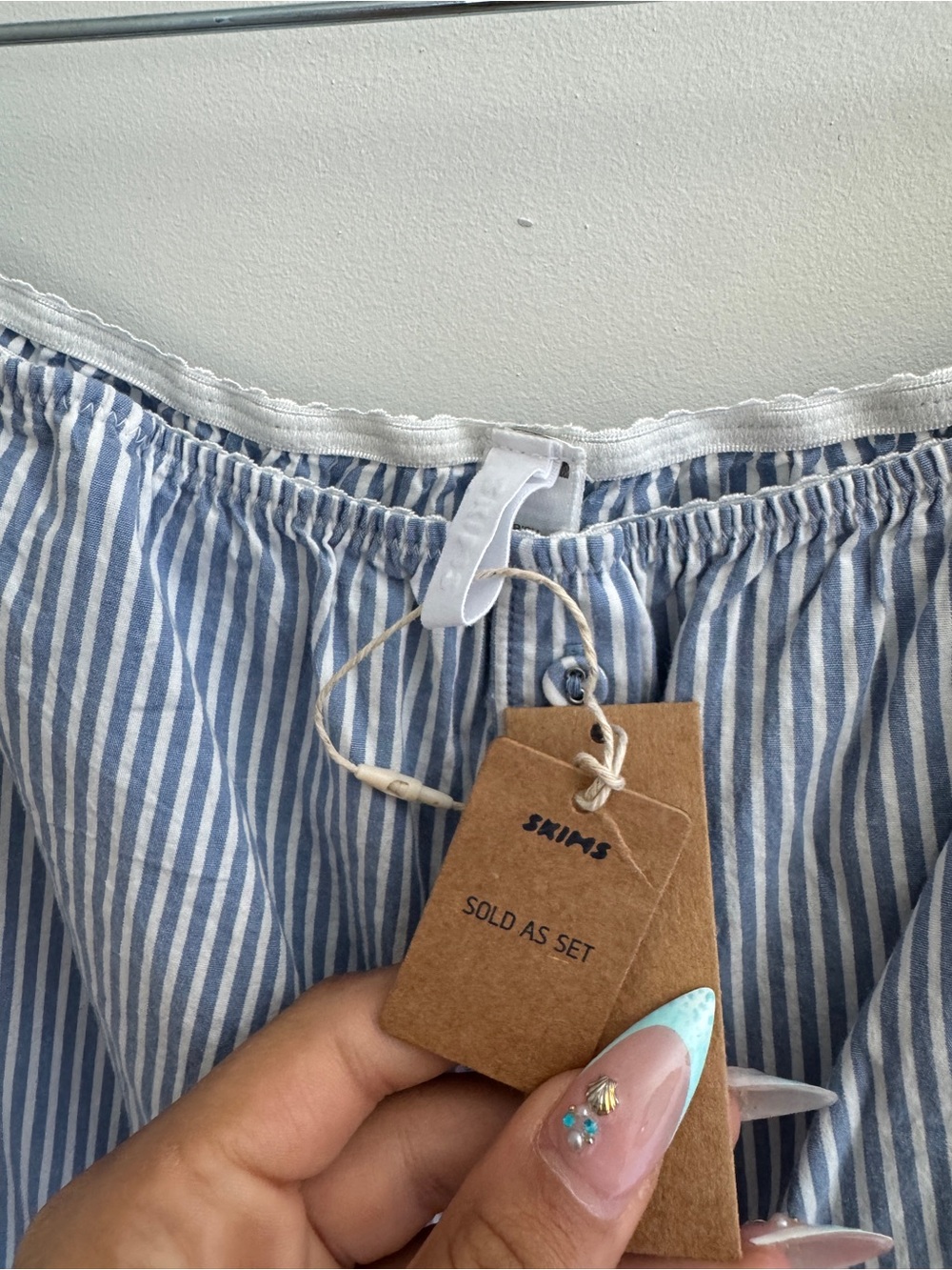SKIMS poplin cotton straight leg pant - Picture 3 of 4